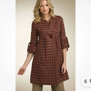 Beth Bowley Nordstrom Coat Pink Houndstooth 2